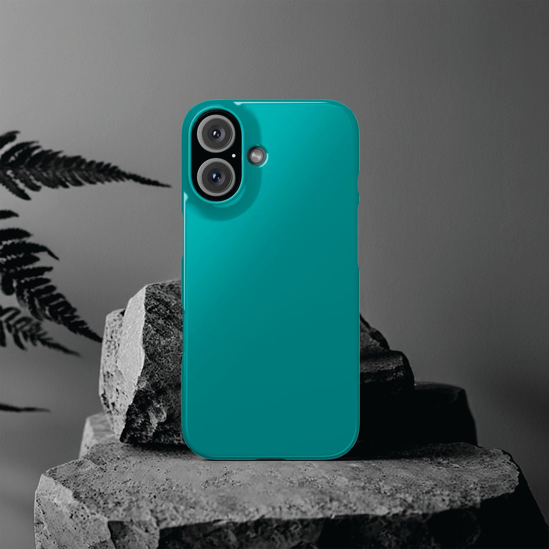Slim Turquoise Blue Gift for Her Aesthetic Cute Phone Case for Iphone 16 - | iPhone 15 Pro Max Case | iPhone 14 Case 13 12 11 10 9 8 7 - Studio40ParkLane