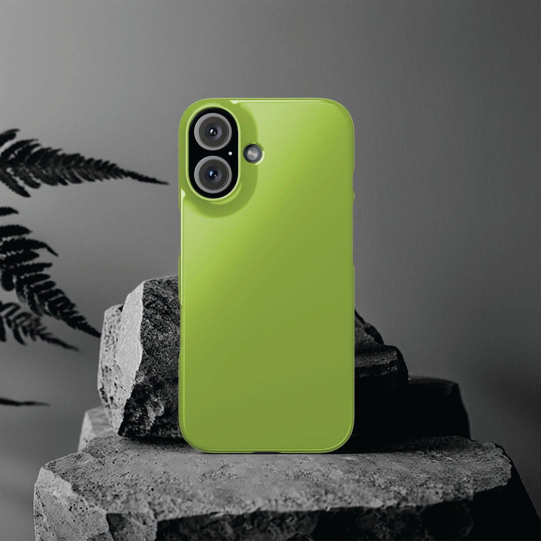 Slim Chartreuse Green Gift for Her Aesthetic Cute Phone Case for Iphone 16 - | iPhone 15 Pro Max Case | iPhone 14 Case 13 12 11 10 9 8 7 - Studio40ParkLane