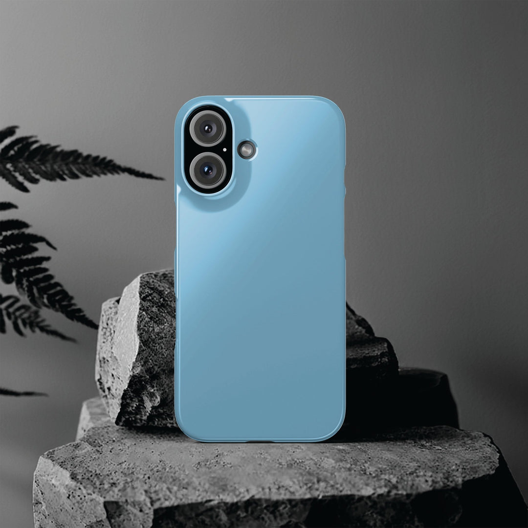 Slim Light Baby Blue Gift for Her Aesthetic Cute Phone Case for Iphone 16 - | iPhone 15 Pro Max Case | iPhone 14 Case 13 12 11 10 9 8 7 - Studio40ParkLane