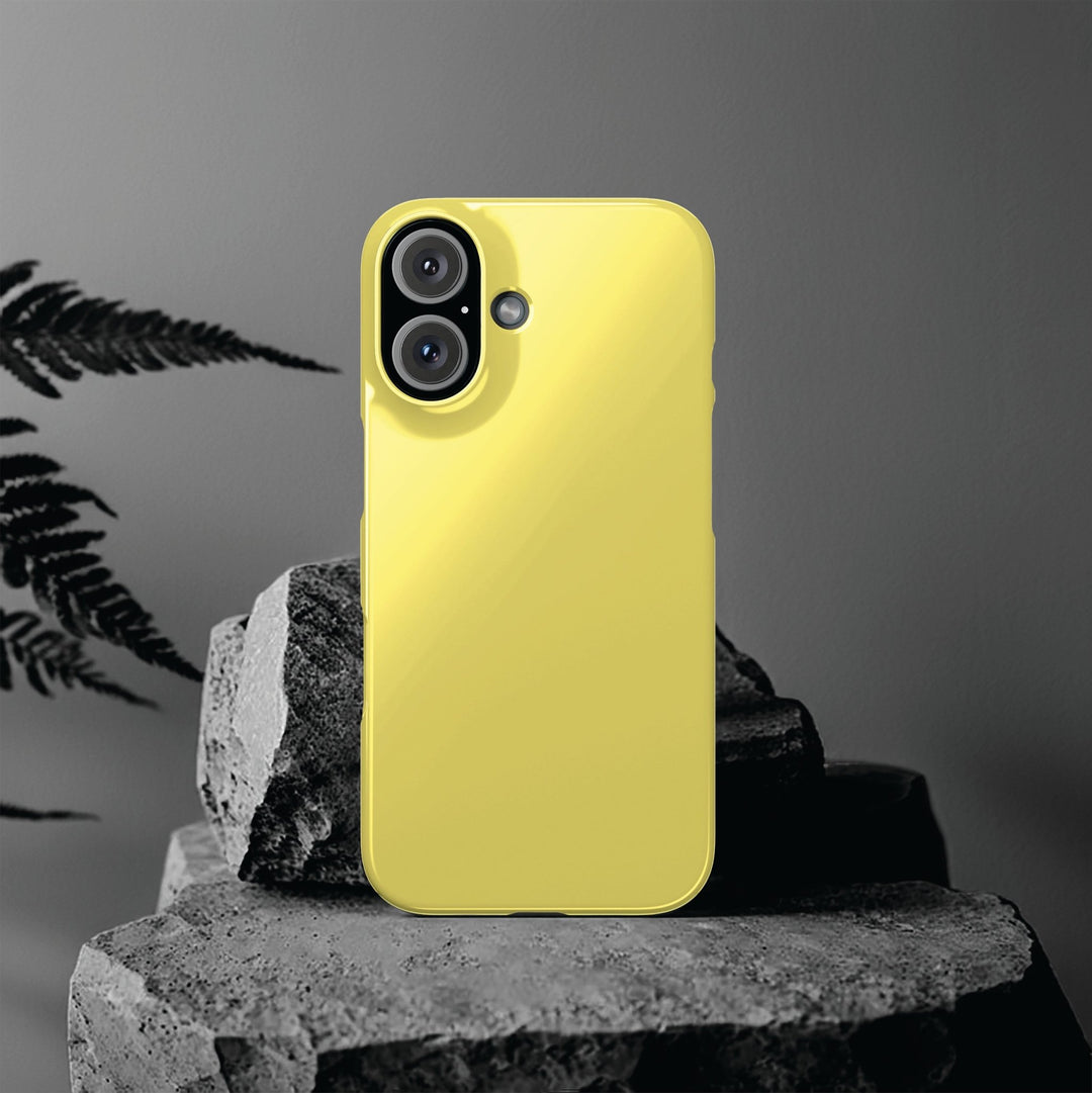 Slim Light Yellow Gift for Her Aesthetic Cute Phone Case for Iphone 16 - | iPhone 15 Pro Max Case | iPhone 14 Case 13 12 11 10 9 8 7 - Studio40ParkLane