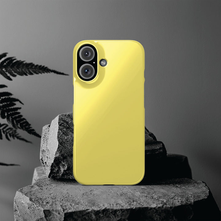 Slim Light Yellow Gift for Her Aesthetic Cute Phone Case for Iphone 16 - | iPhone 15 Pro Max Case | iPhone 14 Case 13 12 11 10 9 8 7 - Studio40ParkLane