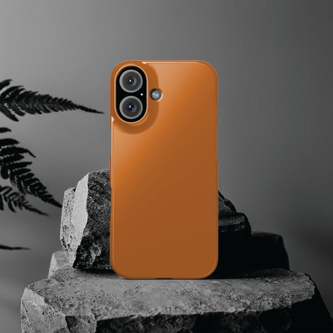 Slim Red Rust Brown Gift for Her Aesthetic Cute Phone Case for Iphone 16 - | iPhone 15 Pro Max Case | iPhone 14 Case 13 12 11 10 9 8 7 - Studio40ParkLane