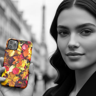 Aesthetic Tough Fall Leaves Foliage Premium Phone Case - For iPhone 17 Pro Max iPhone 16 Pro iPhone 15 Iphone 14 Plus 13 Pro 12 11 10 XR - Studio40ParkLane