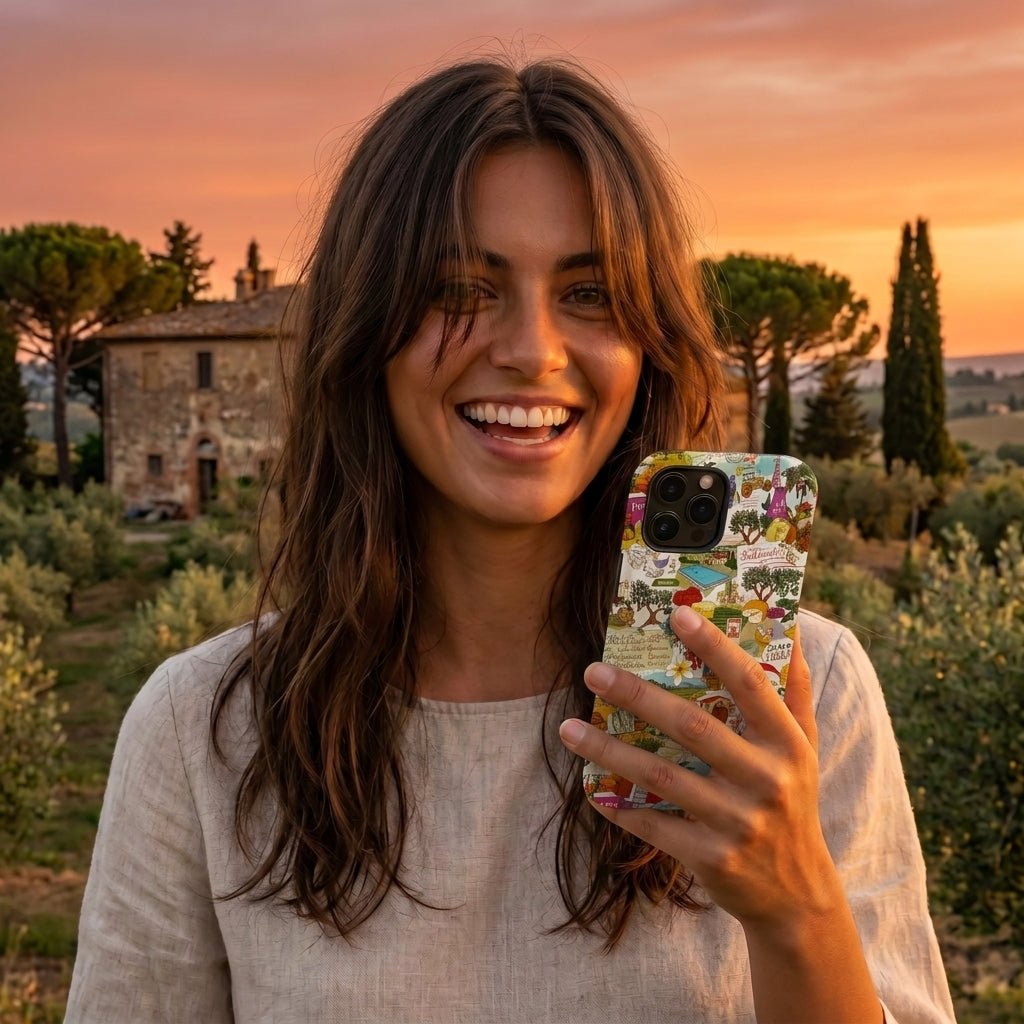 Italy Tuscany Coquette Collage Tough Magsafe Cute Phone Cases for Iphone | iPhone 17 Pro Max Case, Iphone 16, Iphone 15 14 13 12 11 10 9 - Studio40ParkLane