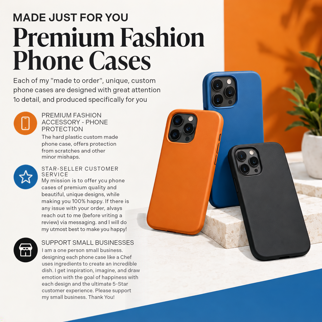 Tough Personalized Cute Custom Phone Case, for IPhone 16 pro Max | Iphone 17, Iphone 16, IPhone 15, 14 13 12, Samsung Galaxy S26, S25, S24, S23