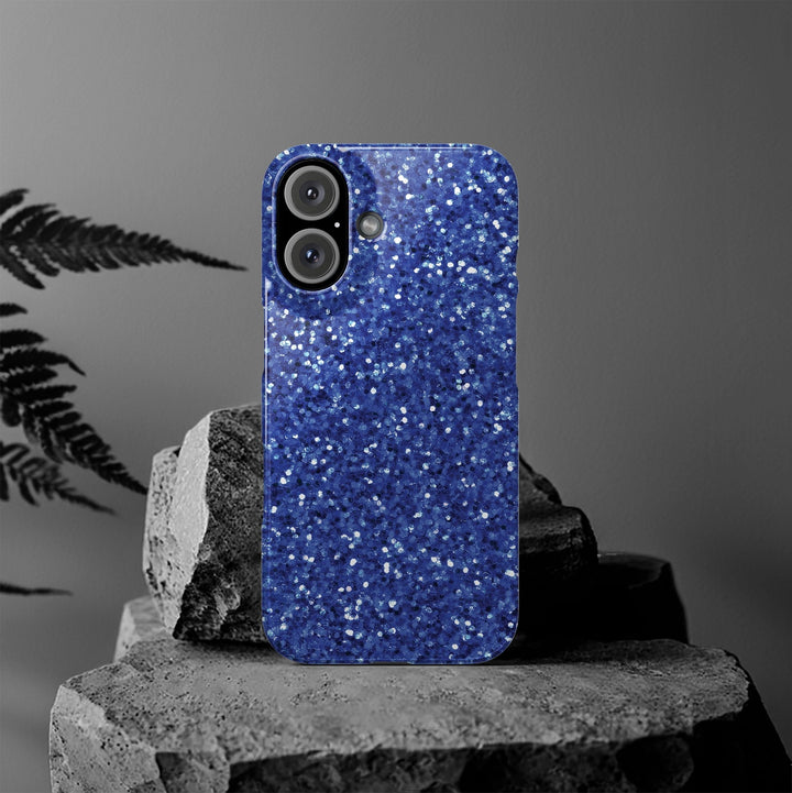 Slim Non - Glitter Blue Play on Glitter Effect Cute Phone Cases for Iphone 16 Pro Max | iPhone 15 Case | iPhone 15 Pro Max Case, Iphone 14, Iphone 14 Pro Max, Iphone 13 12 11 8 7 - Studio40ParkLane