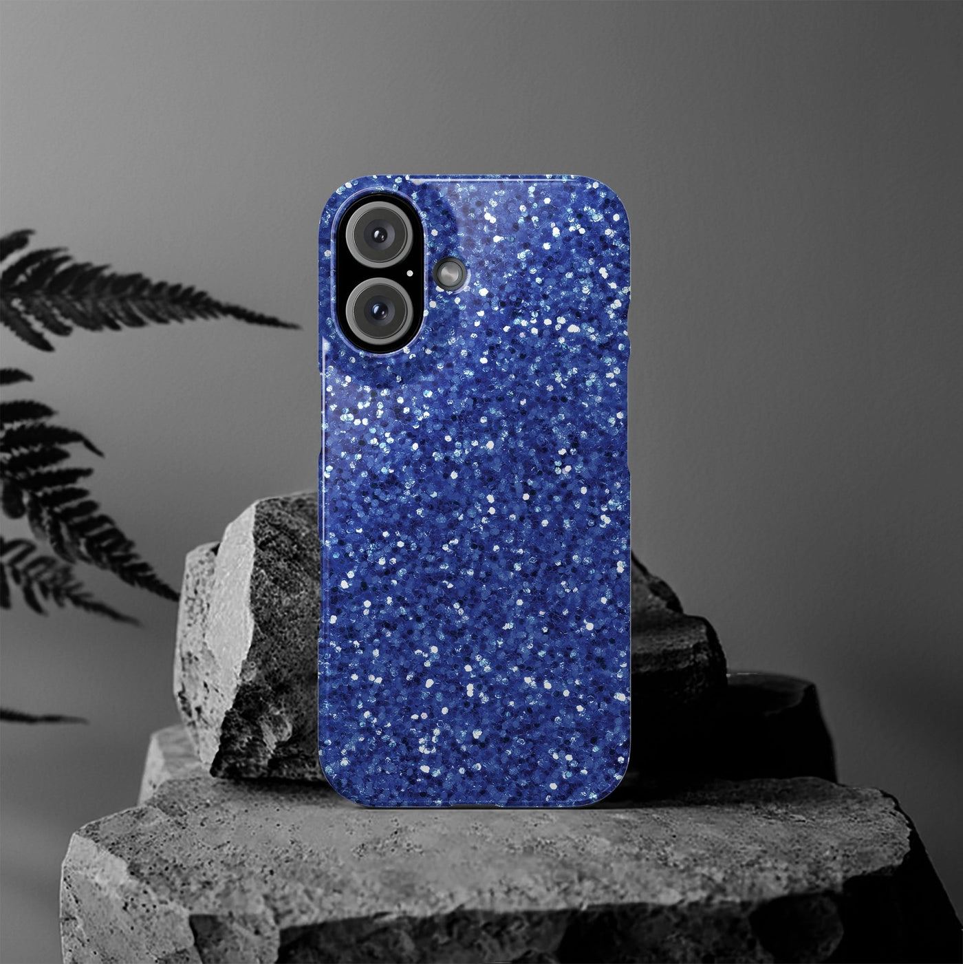 Slim Non - Glitter Blue Play on Glitter Effect Cute Phone Cases for Iphone 16 Pro Max | iPhone 15 Case | iPhone 15 Pro Max Case, Iphone 14, Iphone 14 Pro Max, Iphone 13 12 11 8 7 - Studio40ParkLane