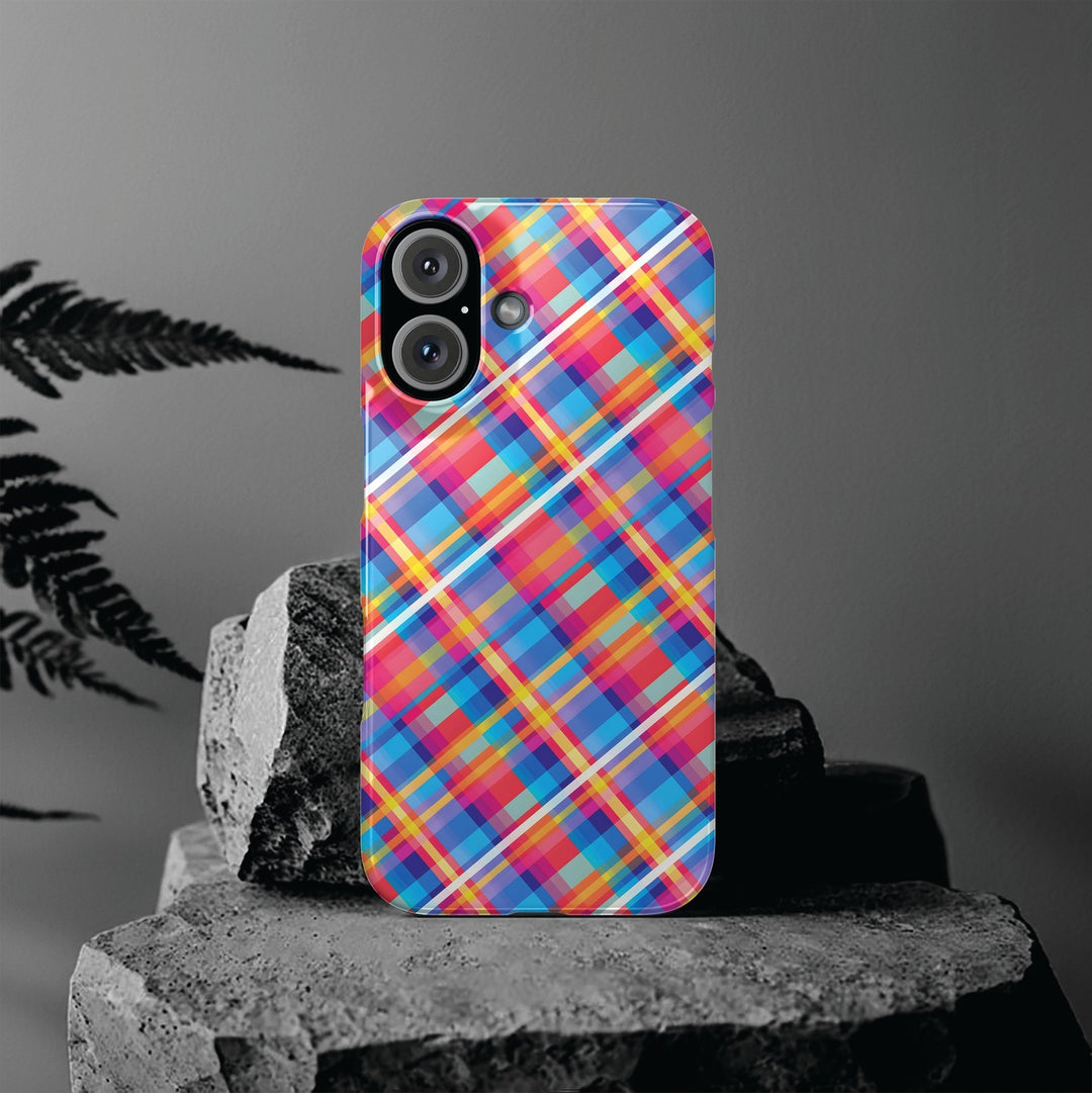 Slim Checkered Plaid Gift for Her Cute Phone Cases for Iphone 16 Pro Max | iPhone 15 Case | iPhone 15 Pro Max Case, Iphone 14, 13, 12, 11, 10, 8, 7 - Studio40ParkLane