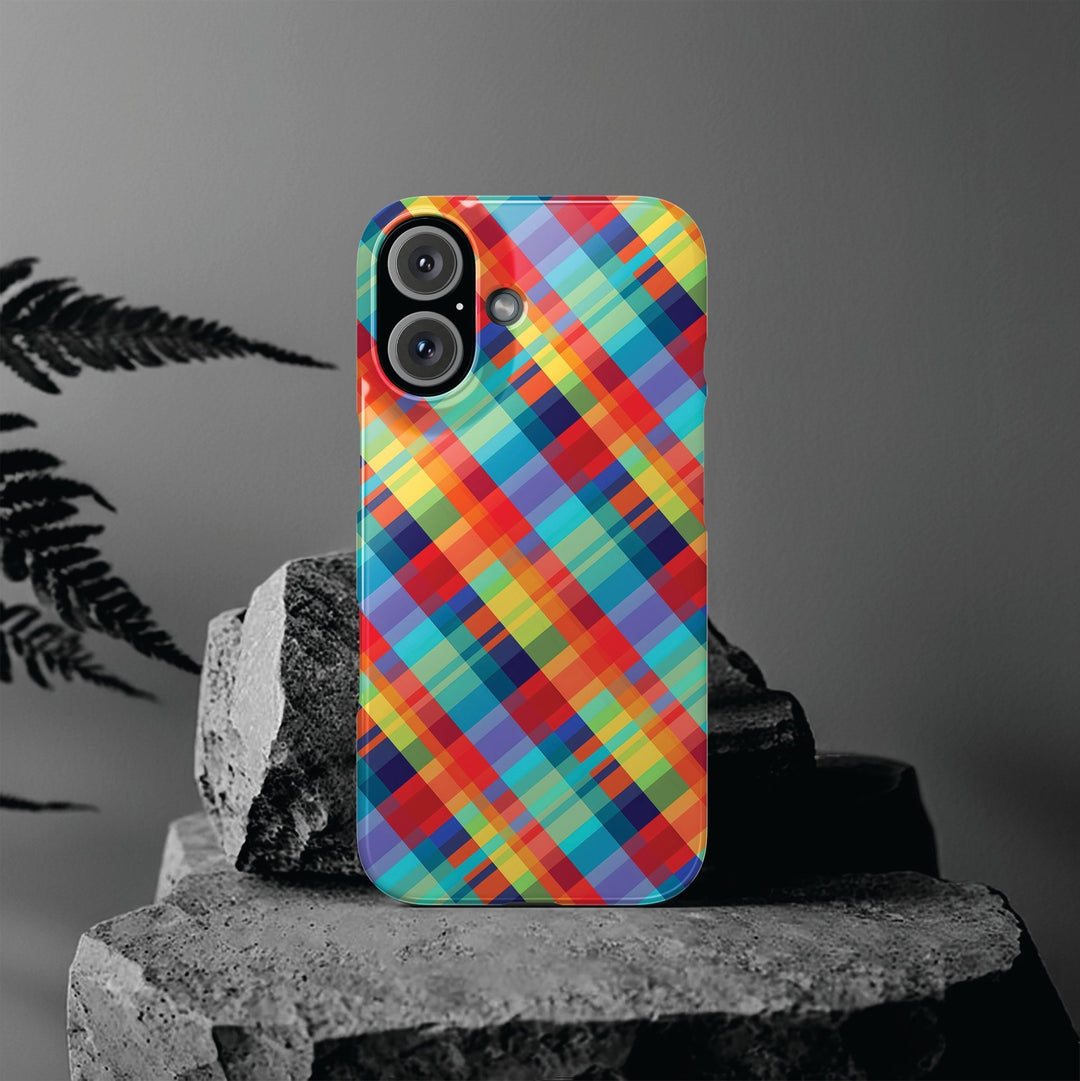 Slim Checkered Plaid Gift for Her Cute Phone Cases for Iphone 16 Pro Max | iPhone 15 Case | iPhone 15 Pro Max Case, Iphone 14, 13, 12, 11, 10, 8, 7 - Studio40ParkLane