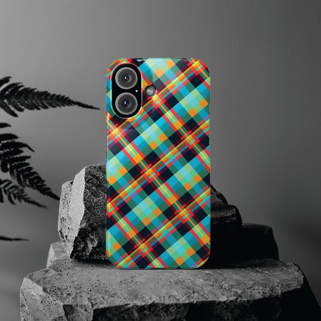 Slim Checkered Plaid Gift for Her Cute Phone Cases for Iphone 16 Pro Max | iPhone 15 Case | iPhone 15 Pro Max Case, Iphone 14, 13, 12, 11, 10, 8, 7 - Studio40ParkLane