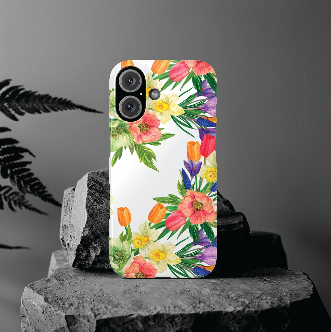 Slim Spring Flowers Gift for Her Cute Phone Cases for Iphone 16 Pro Max | iPhone 15 Case | iPhone 15 Pro Max Case, Iphone 14, 13, 12, 11, 10, 8, 7 - Studio40ParkLane