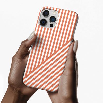 Custom Personalized Tough Phone Case - Aesthetic Stripes - For iPhone 17 Pro Max iPhone 16 Pro iPhone 15 Iphone 14 Iphone 13 Plus 13 12 11 - Studio40ParkLane