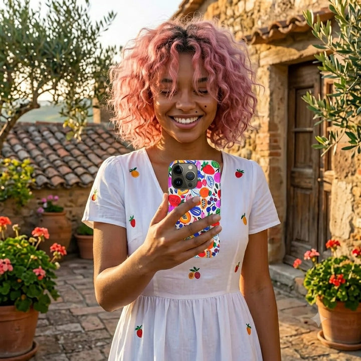 Summer Fruit Cute Tough Phone Case - For Apple iPhone 17, 16 Pro Max, 15 Pro Max, 14 Plus 13 Pro 12, Samsung Galaxy S26, S25, S24 Plus Ultra