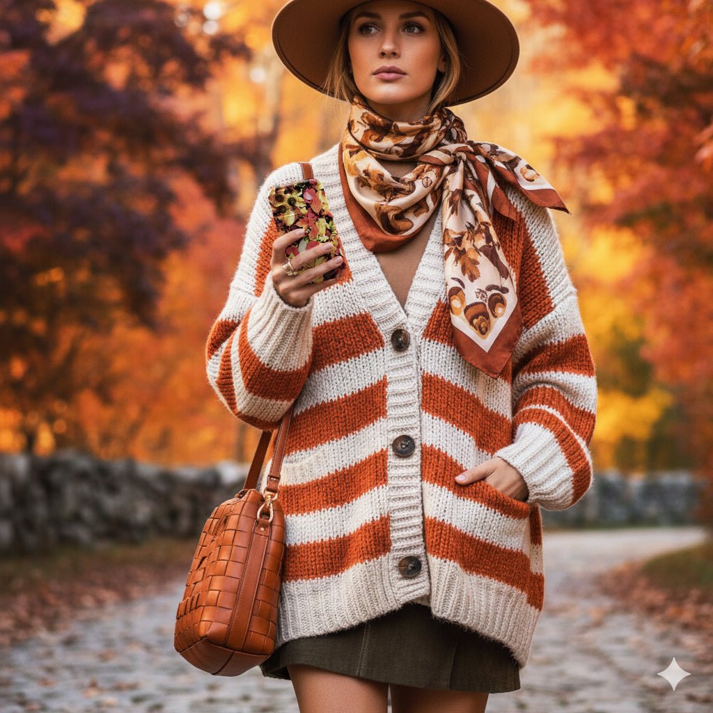 Aesthetic Tough Fall Leaves Foliage Premium Phone Case - For iPhone 17 Pro Max iPhone 16 Pro iPhone 15 Iphone 14 Plus 13 Pro 12 11 10 XR - Studio40ParkLane