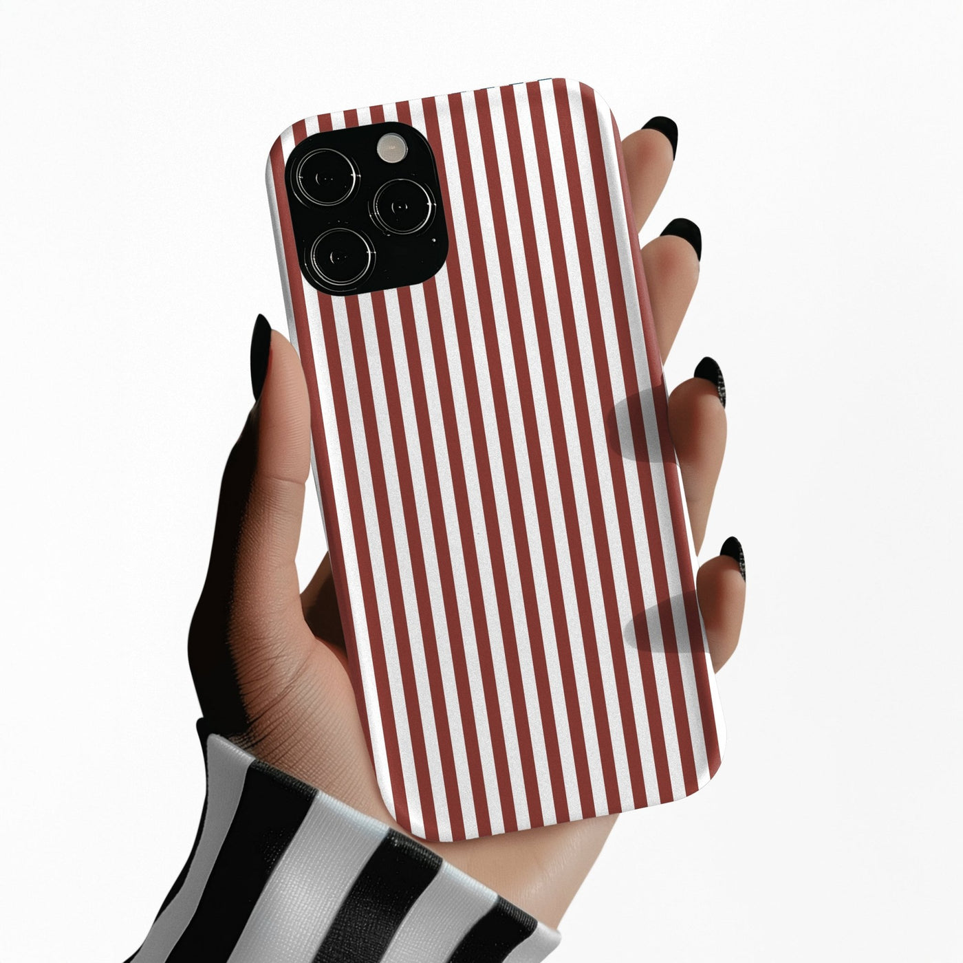 Slim Farmhouse Red Striped Cute Phone Case for Iphone 16 - | iPhone 15 Pro Max Case | iPhone 14 Case Iphone 13 12 11 10 9 8 7 Gift for Her - Studio40ParkLane