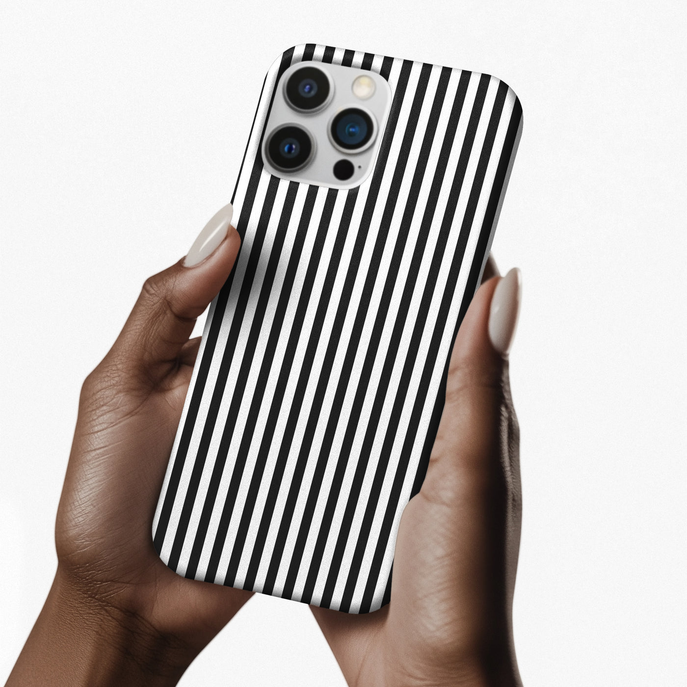 Slim Black White Striped Cute Phone Case for Iphone 16 - | iPhone 15 Pro Max Case | iPhone 14 Case Iphone 13 12 11 10 9 8 7 Gift for Her - Studio40ParkLane