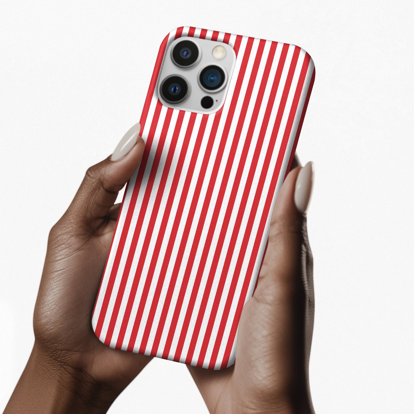 Slim Full Red Striped Cute Phone Case for Iphone 16 - | iPhone 15 Pro Max Case | iPhone 14 Case Iphone 13 12 11 10 9 8 7 XS X Gift for Her - Studio40ParkLane