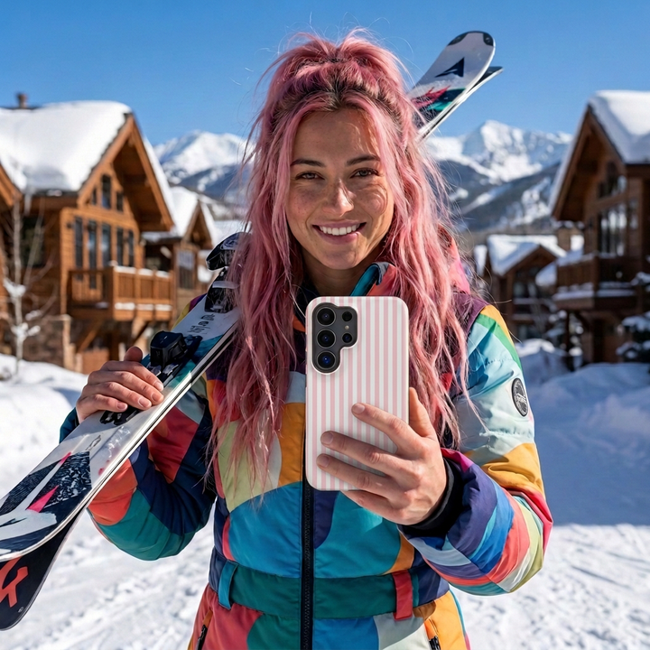 Slim Sweet Pink Striped Cute Phone Case for Iphone 16 - | iPhone 15 Pro Max Case | iPhone 14 Case Iphone 13 12 11 10 9 8 7 X XS Gift for Her - Studio40ParkLane