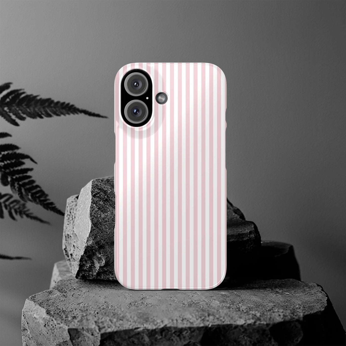 Slim Sweet Pink Striped Cute Phone Case for Iphone 16 - | iPhone 15 Pro Max Case | iPhone 14 Case Iphone 13 12 11 10 9 8 7 X XS Gift for Her - Studio40ParkLane
