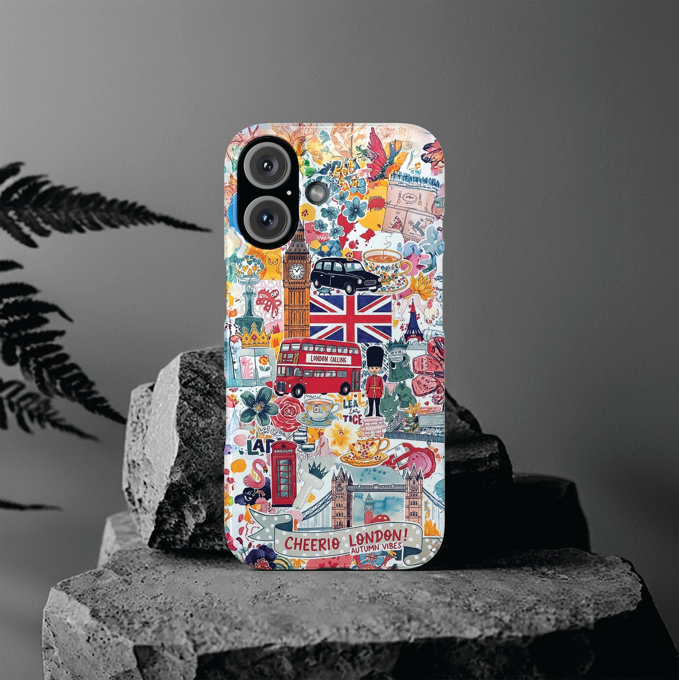 Slim London England Coquette Collage Cute Phone Case for Iphone 17 - | iPhone 16 Pro Max Case | iPhone 15 Case Iphone 14 13 12 11 10 9 8 7 - Studio40ParkLane