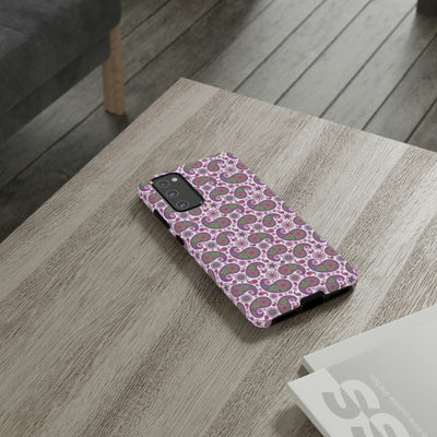 Cute Samsung Phone Case | Aesthetic Samsung Phone Case | Paisley Purple Pink | Galaxy S23, S22, S21, S20 | Luxury Double Layer | Cool - Studio40ParkLane