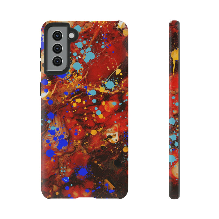 Cool Phone Case | Aesthetic Phone Case | Fall Colors Marble | For Samsung Galaxy S23, S22, S21, S20 | Luxury Double Layer | Cute - Studio40ParkLane