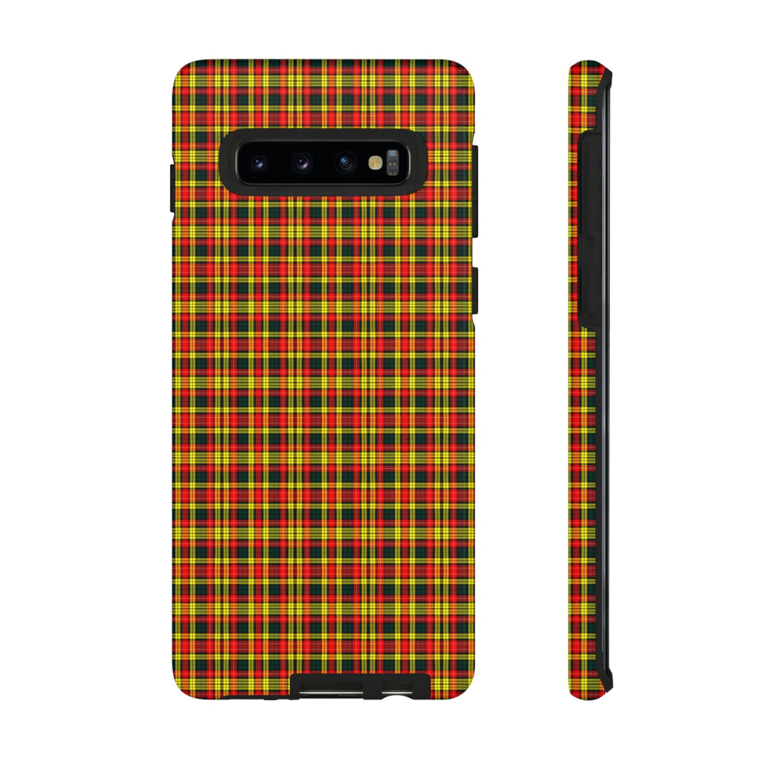 Samsung Galaxy Phone Case | Galaxy S23, S22, S21, S20 | Luxury Case Double Layered | Impact Resistant | Fashionable - Tartan Buchanan - Studio40ParkLane