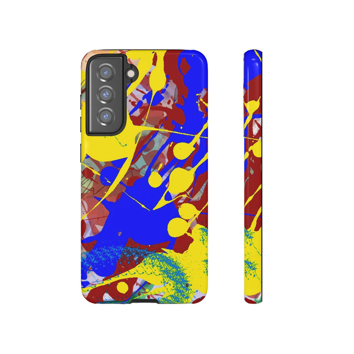Samsung Galaxy Phone Case | Galaxy S23, S22, S21, S20 | Luxury Case Double Layered | Impact Resistant | Fashionable - Paint Spill 2 - Studio40ParkLane