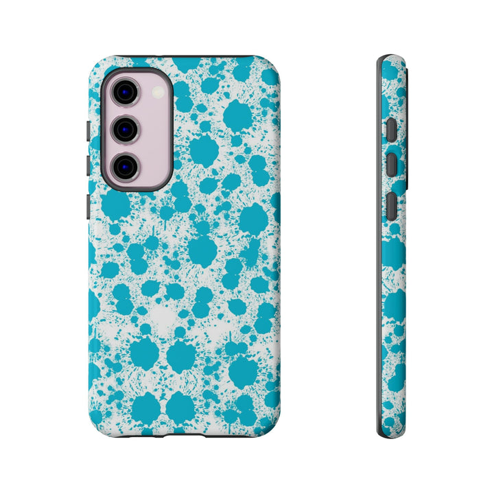 Cute Samsung Phone Case | Aesthetic Samsung Phone Case | Paint Splash Light Blue | Galaxy S23, S22, S21, S20 | Luxury Double Layer | Cool - Studio40ParkLane