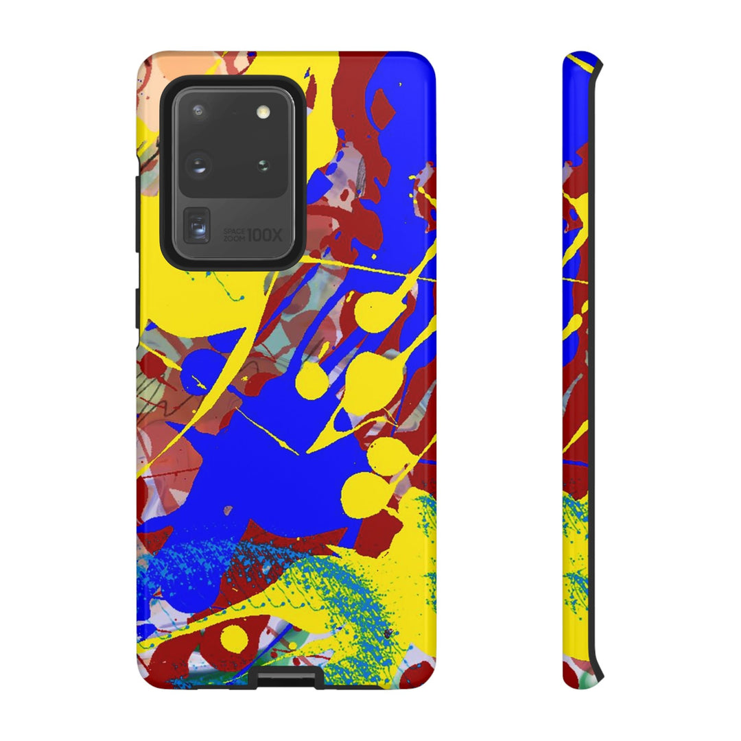 Samsung Galaxy Phone Case | Galaxy S23, S22, S21, S20 | Luxury Case Double Layered | Impact Resistant | Fashionable - Paint Spill 2 - Studio40ParkLane