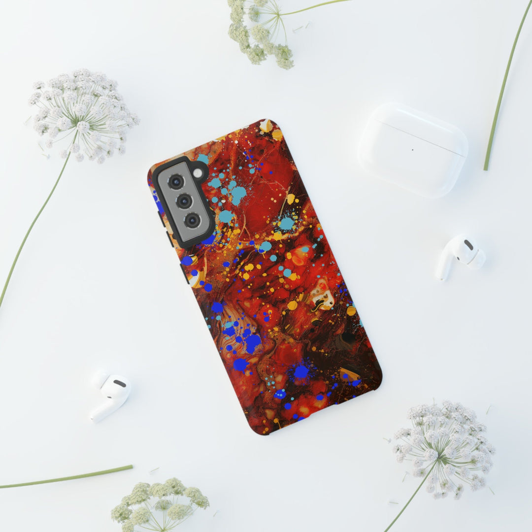 Cool Phone Case | Aesthetic Phone Case | Fall Colors Marble | For Samsung Galaxy S23, S22, S21, S20 | Luxury Double Layer | Cute - Studio40ParkLane