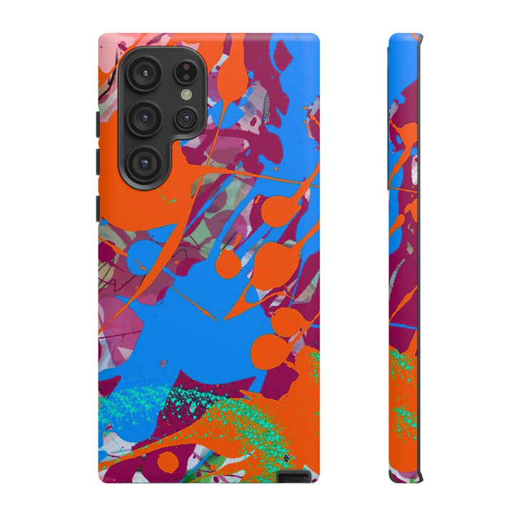Samsung Galaxy Phone Case | Galaxy S23, S22, S21, S20 | Luxury Case Double Layered | Impact Resistant | Fashionable - Paint Spill 1 - Studio40ParkLane
