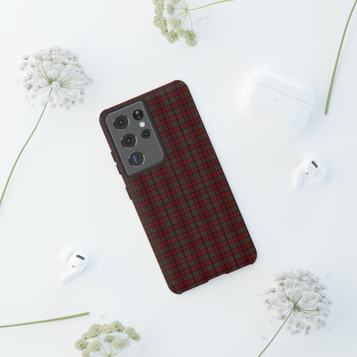 Samsung Galaxy Phone Case | Tough Case double layered | Impact resistant | Galaxy S23, S22, S21, S20 - Matte/Glossy Rose Tartan McDonald - Studio40ParkLane