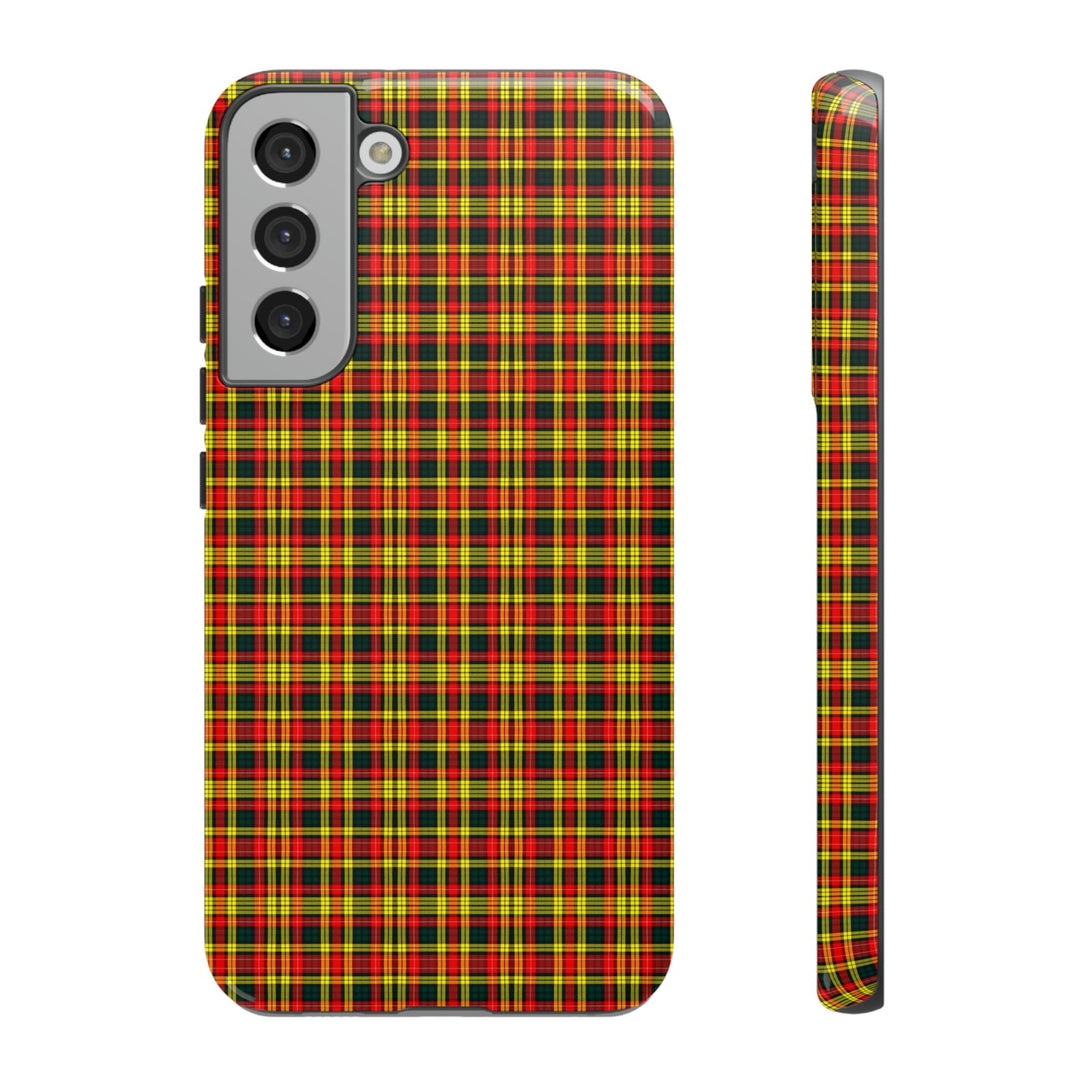 Samsung Galaxy Phone Case | Galaxy S23, S22, S21, S20 | Luxury Case Double Layered | Impact Resistant | Fashionable - Tartan Buchanan - Studio40ParkLane