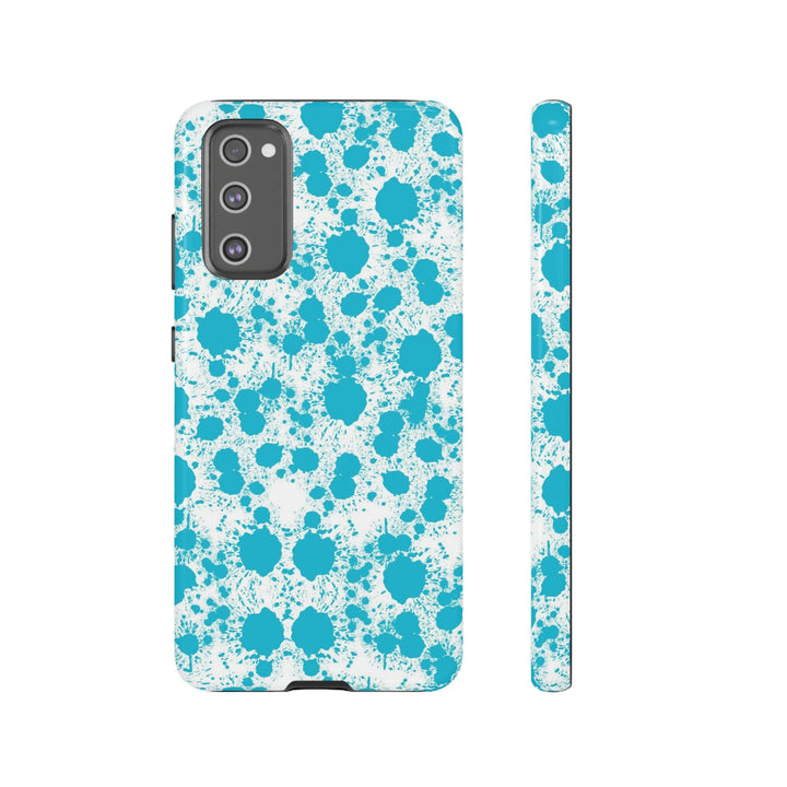 Cute Samsung Phone Case | Aesthetic Samsung Phone Case | Paint Splash Light Blue | Galaxy S23, S22, S21, S20 | Luxury Double Layer | Cool - Studio40ParkLane