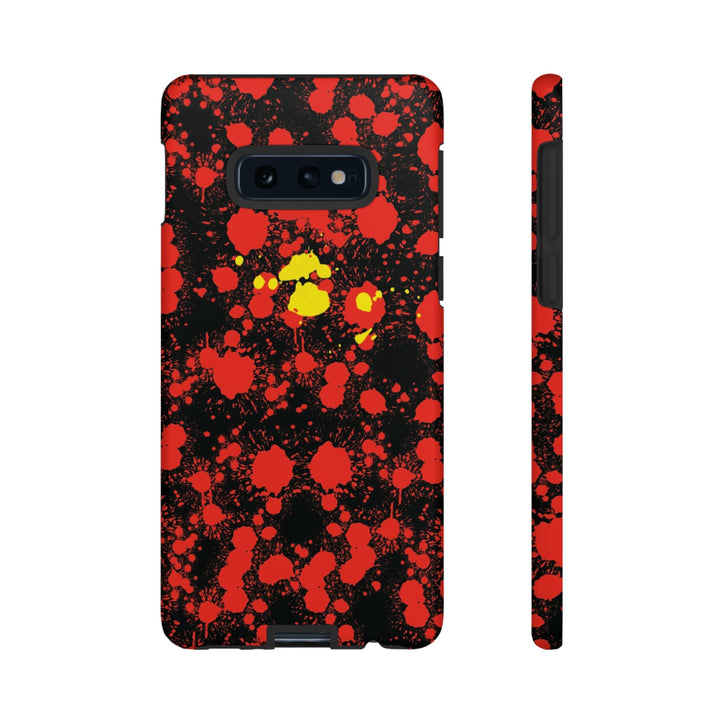 Cool Phone Case | Aesthetic Phone Case | Paint Splash Red Yellow | For Samsung Galaxy S23, S22, S21, S20 | Luxury Double Layer | Cute - Studio40ParkLane