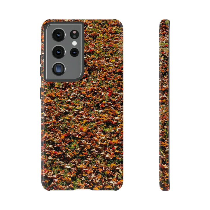 Cool Phone Case | Aesthetic Phone Case | Fall Leaves | For Samsung Galaxy S23, S22, S21, S20 | Luxury Double Layer | Cute - Studio40ParkLane