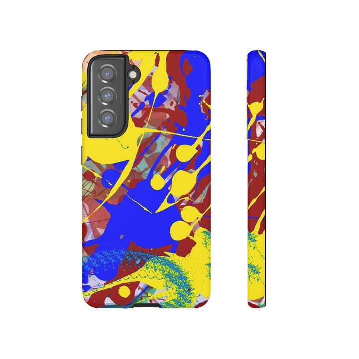 Samsung Galaxy Phone Case | Galaxy S23, S22, S21, S20 | Luxury Case Double Layered | Impact Resistant | Fashionable - Paint Spill 2 - Studio40ParkLane