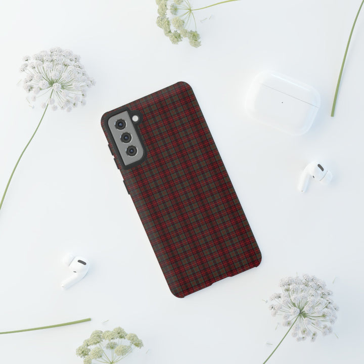 Samsung Galaxy Phone Case | Tough Case double layered | Impact resistant | Galaxy S23, S22, S21, S20 - Matte/Glossy Rose Tartan McDonald - Studio40ParkLane
