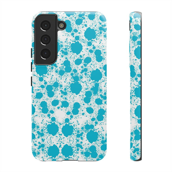 Cute Samsung Phone Case | Aesthetic Samsung Phone Case | Paint Splash Light Blue | Galaxy S23, S22, S21, S20 | Luxury Double Layer | Cool - Studio40ParkLane