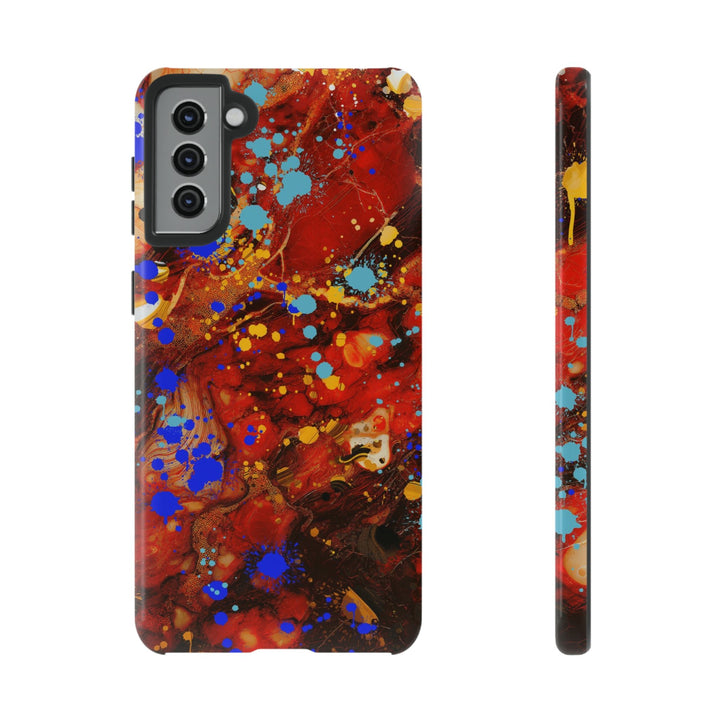 Cool Phone Case | Aesthetic Phone Case | Fall Colors Marble | For Samsung Galaxy S23, S22, S21, S20 | Luxury Double Layer | Cute - Studio40ParkLane