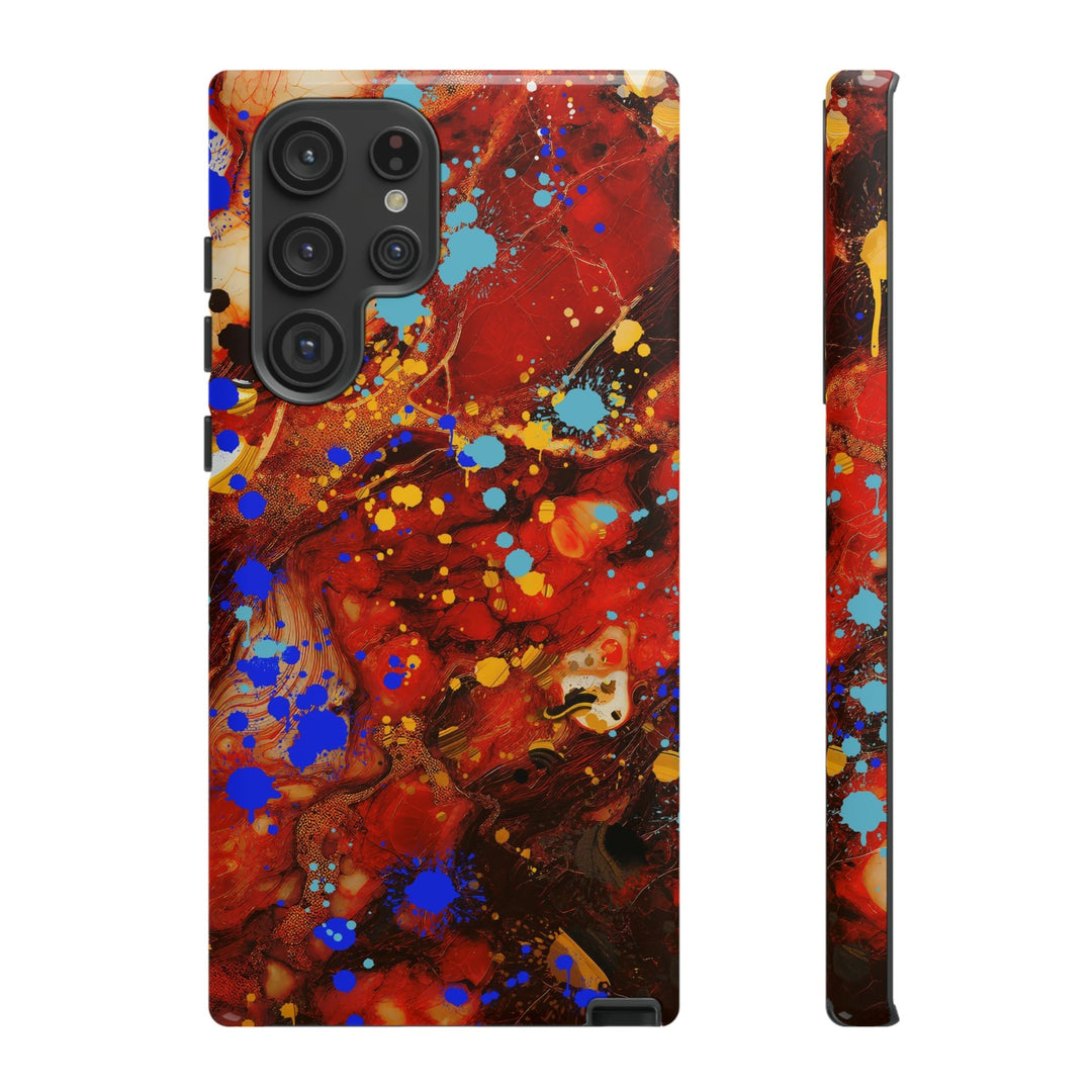 Cool Phone Case | Aesthetic Phone Case | Fall Colors Marble | For Samsung Galaxy S23, S22, S21, S20 | Luxury Double Layer | Cute - Studio40ParkLane