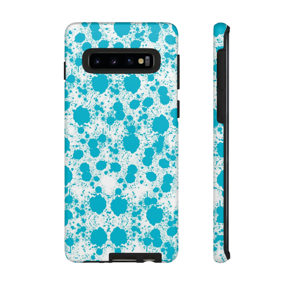 Cute Samsung Phone Case | Aesthetic Samsung Phone Case | Paint Splash Light Blue | Galaxy S23, S22, S21, S20 | Luxury Double Layer | Cool - Studio40ParkLane