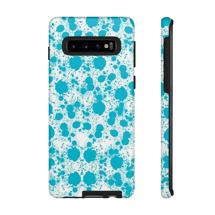 Cute Samsung Phone Case | Aesthetic Samsung Phone Case | Paint Splash Light Blue | Galaxy S23, S22, S21, S20 | Luxury Double Layer | Cool - Studio40ParkLane