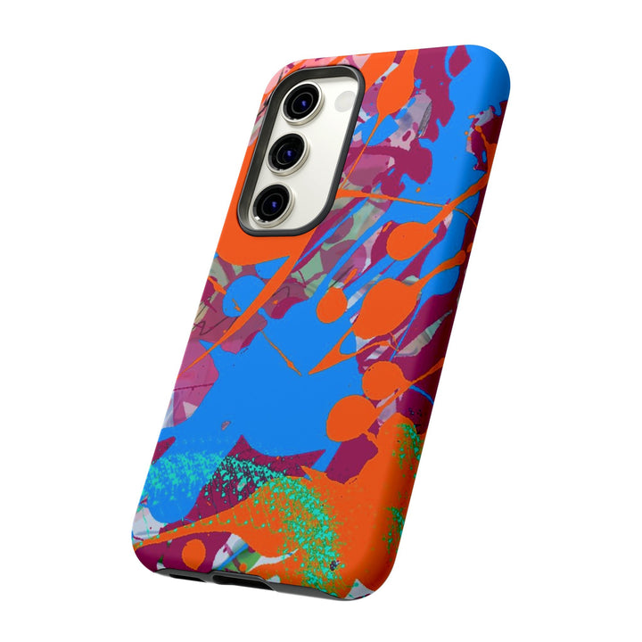 Samsung Galaxy Phone Case | Galaxy S23, S22, S21, S20 | Luxury Case Double Layered | Impact Resistant | Fashionable - Paint Spill 1 - Studio40ParkLane