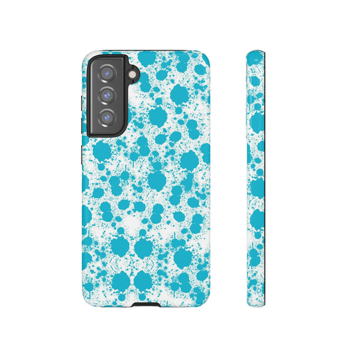Cute Samsung Phone Case | Aesthetic Samsung Phone Case | Paint Splash Light Blue | Galaxy S23, S22, S21, S20 | Luxury Double Layer | Cool - Studio40ParkLane