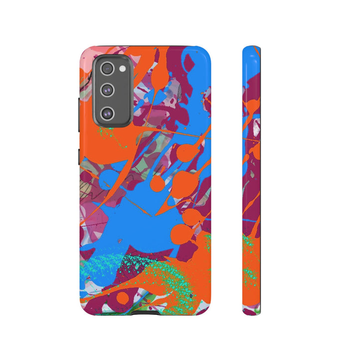 Samsung Galaxy Phone Case | Galaxy S23, S22, S21, S20 | Luxury Case Double Layered | Impact Resistant | Fashionable - Paint Spill 1 - Studio40ParkLane