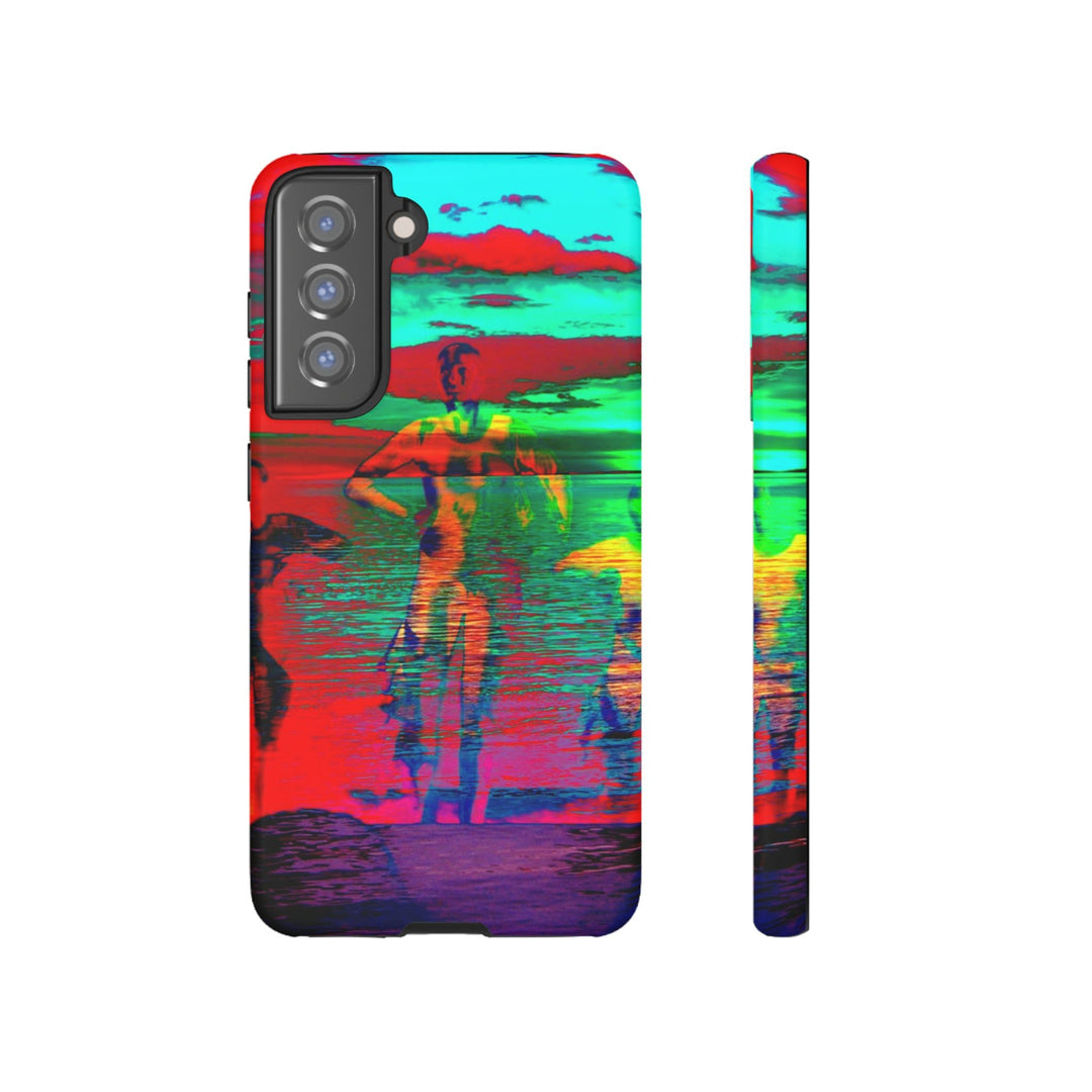 Cute Samsung Phone Case | Aesthetic Samsung Phone Case | Dance Sunset Colorful | Galaxy S23, S22, S21, S20 | Luxury Double Layer | Cool - Studio40ParkLane