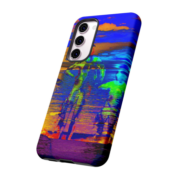 Cute Samsung Phone Case | Aesthetic Samsung Phone Case | Dance Sunset Colorful | Galaxy S23, S22, S21, S20 | Luxury Double Layer | Cool - Studio40ParkLane