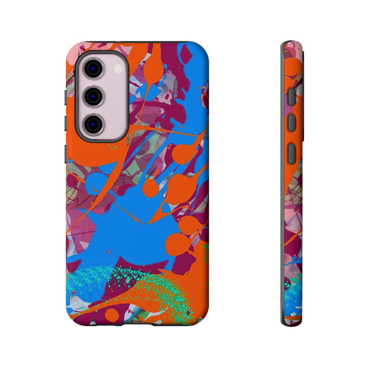 Samsung Galaxy Phone Case | Galaxy S23, S22, S21, S20 | Luxury Case Double Layered | Impact Resistant | Fashionable - Paint Spill 1 - Studio40ParkLane